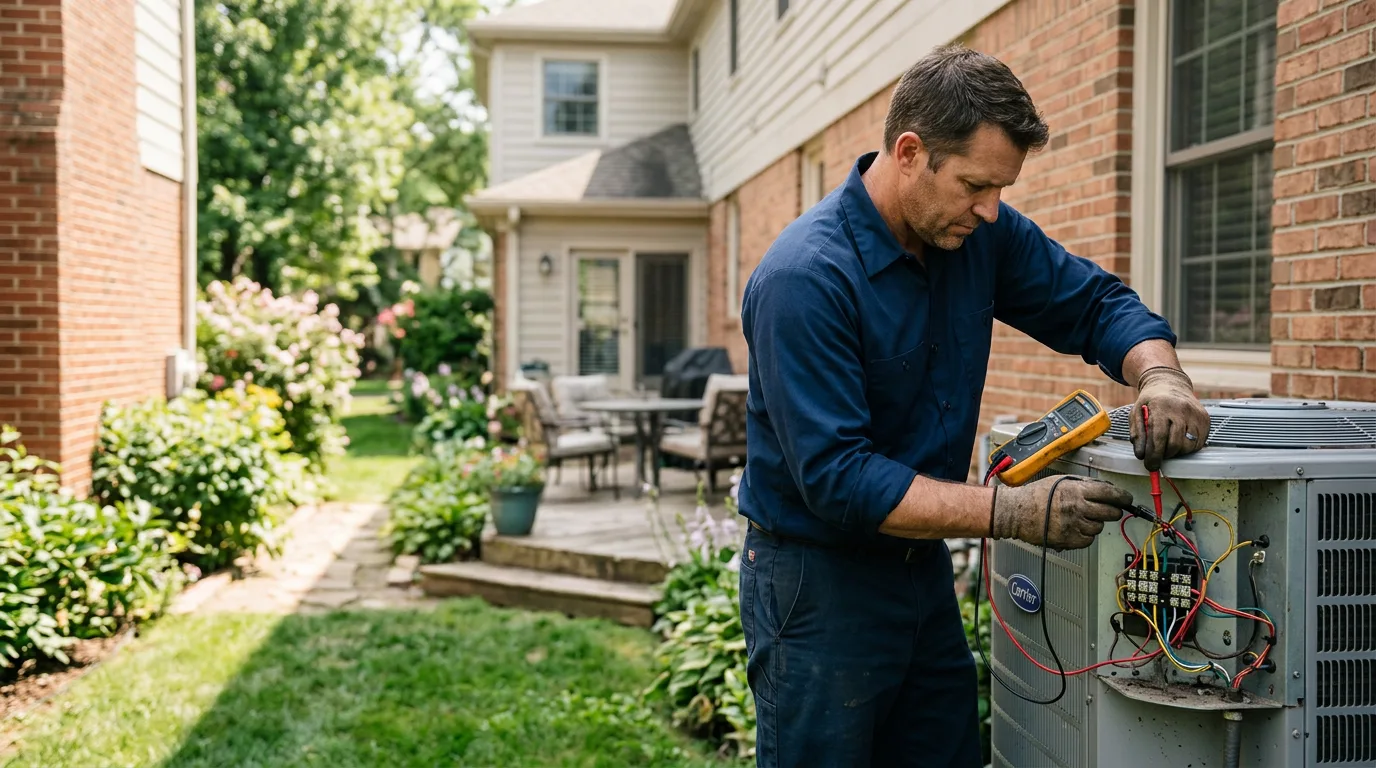 HVAC technician working near Bellona, NY